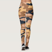 Leggings Camouflage en Camel Brown d'or (Dos)