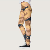 Leggings Camouflage en Camel Brown d'or (Gauche)