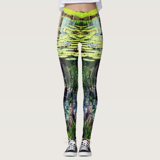 Leggings Camouflage en étang Look Pneumatophores (Devant)