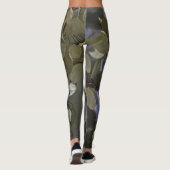 Leggings Camouflage féminin Gris et vert (Dos)