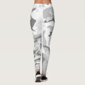 Leggings Camouflage gris neige d'hiver, Militaire, Armée (Dos)