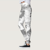 Leggings Camouflage gris neige d'hiver, Militaire, Armée (Gauche)