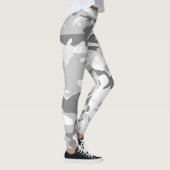 Leggings Camouflage gris neige d'hiver, Militaire, Armée (Droite)
