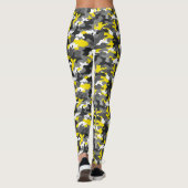Leggings camouflage jaune (Dos)