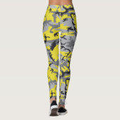 Leggings Camouflage jaune et gris, Militaire, Armée (Dos)
