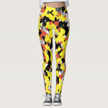 Leggings Camouflage jaune rouge noir gris Motif Camo<br><div class="desc">Leggings</div>