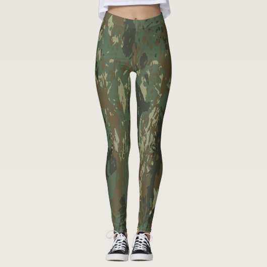Leggings camouflage militaire (Devant)