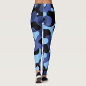 Leggings Camouflage militaire bleu (Dos)