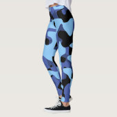 Leggings Camouflage militaire bleu (Gauche)