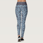 Leggings Camouflage militaire bleu rayures blanches et bleu (Dos)