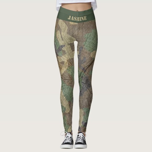 Leggings Camouflage militaire Chasse et pêche Camo Imprimer (Devant)