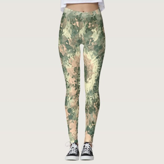 Leggings Camouflage militaire coloré (Devant)