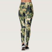Leggings Camouflage militaire des chats (Dos)