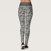 Leggings Camouflage militaire gris rayures blanc et gris (Dos)