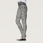 Leggings Camouflage militaire gris rayures blanc et gris (Gauche)