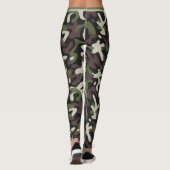 Leggings Camouflage militaire moderne Motif Brown vert (Dos)