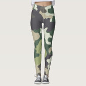 Leggings camouflage multi de came (Devant)