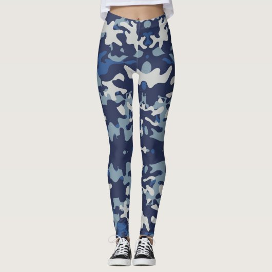 Leggings Camouflage Navy (Devant)