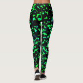 Leggings Camouflage noir bleu vert Cool branché (Dos)
