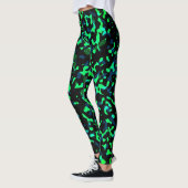 Leggings Camouflage noir bleu vert Cool branché (Gauche)