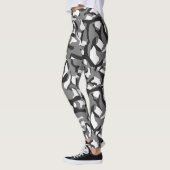 Leggings Camouflage noir et blanc (Gauche)