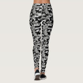 Leggings Camouflage noir et gris (Dos)