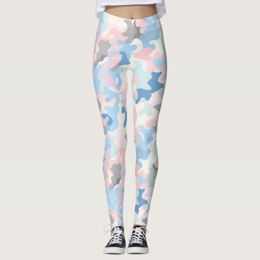 Leggings Camouflage pastel clair (Devant)