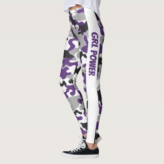 Leggings Camouflage Purple GRL Power (Gauche)