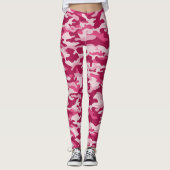 Leggings Camouflage rose (Devant)