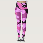 Leggings Camouflage rose Camo Motif militaire (Devant)