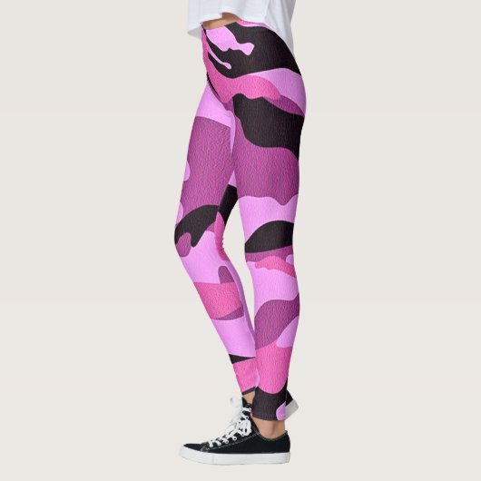 Leggings Camouflage rose Camo Motif militaire (Gauche)