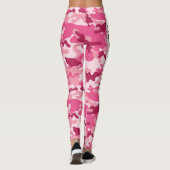 Leggings Camouflage rose doux PERSONNALISER (Dos)