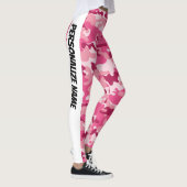 Leggings Camouflage rose doux PERSONNALISER (Droite)