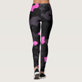 Leggings Camouflage rose et noir (Dos)
