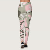 Leggings Camouflage rose et vert, Militaire, Armée (Dos)