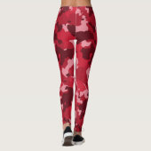 Leggings Camouflage rouge Camo Motif militaire (Dos)