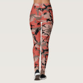 Leggings Camouflage rouge et Brown, Armée (Dos)