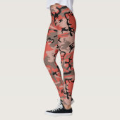 Leggings Camouflage rouge et Brown, Armée (Gauche)