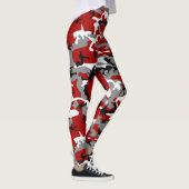 Leggings Camouflage rouge et gris, Militaire, Armée (Droite)