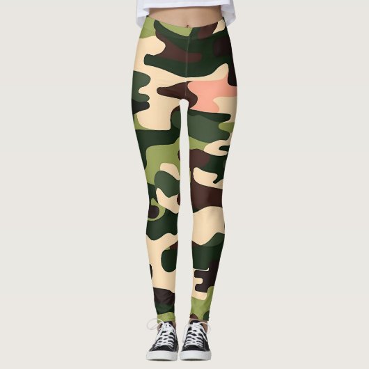 Leggings Camouflage tendance pour le W actif et Dé (Devant)