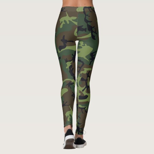 Leggings Camouflage vert (Dos)
