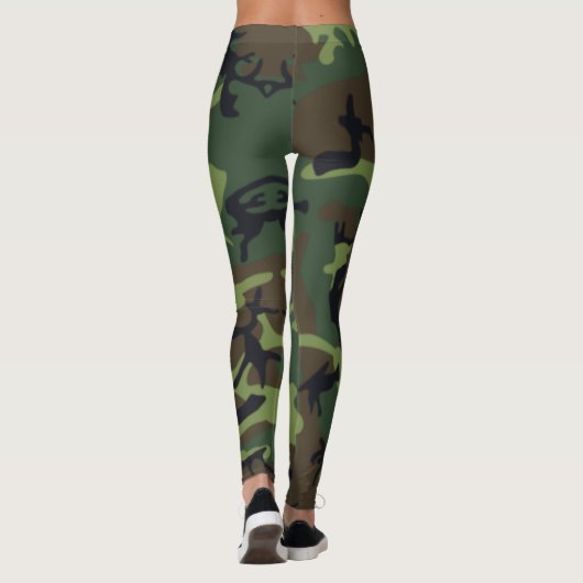 Leggings Camouflage vert (Dos)