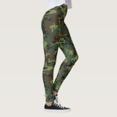 Leggings Camouflage vert Brown de bois Camouflage Motif Cam (Droite)