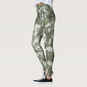 Leggings Camouflage Vert (Camo)
