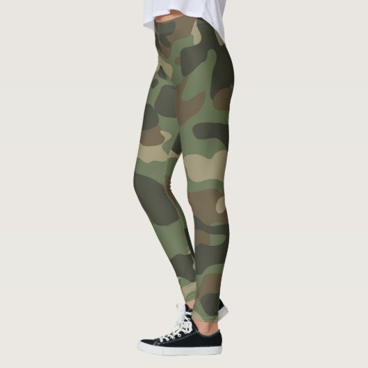 Leggings Camouflage Vert Camo Motif de l'armée (Gauche)