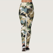 Leggings Camouflage vert foncé (Dos)