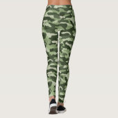 Leggings Camouflage vert forestier (Dos)