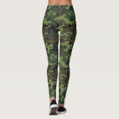 Leggings Camouflage vert militaire (Dos)