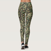Leggings Camouflage Vert Tendance  (Dos)