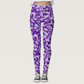 Leggings Camouflage Violet (Devant)